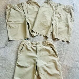 3 pairs of Under Armour YM Tan Uniform Shorts